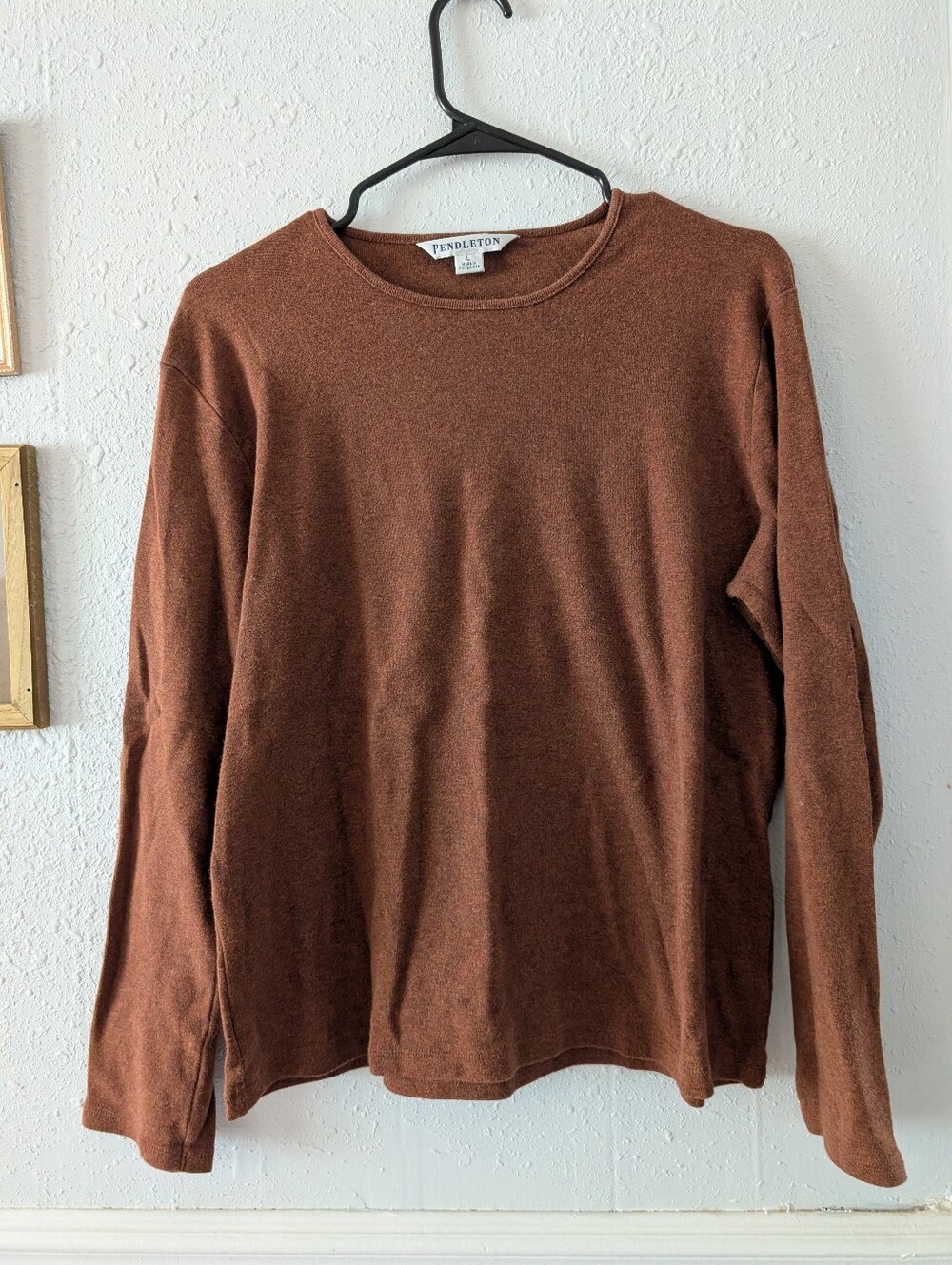 Pendleton Long Sleeve Tee In Rust